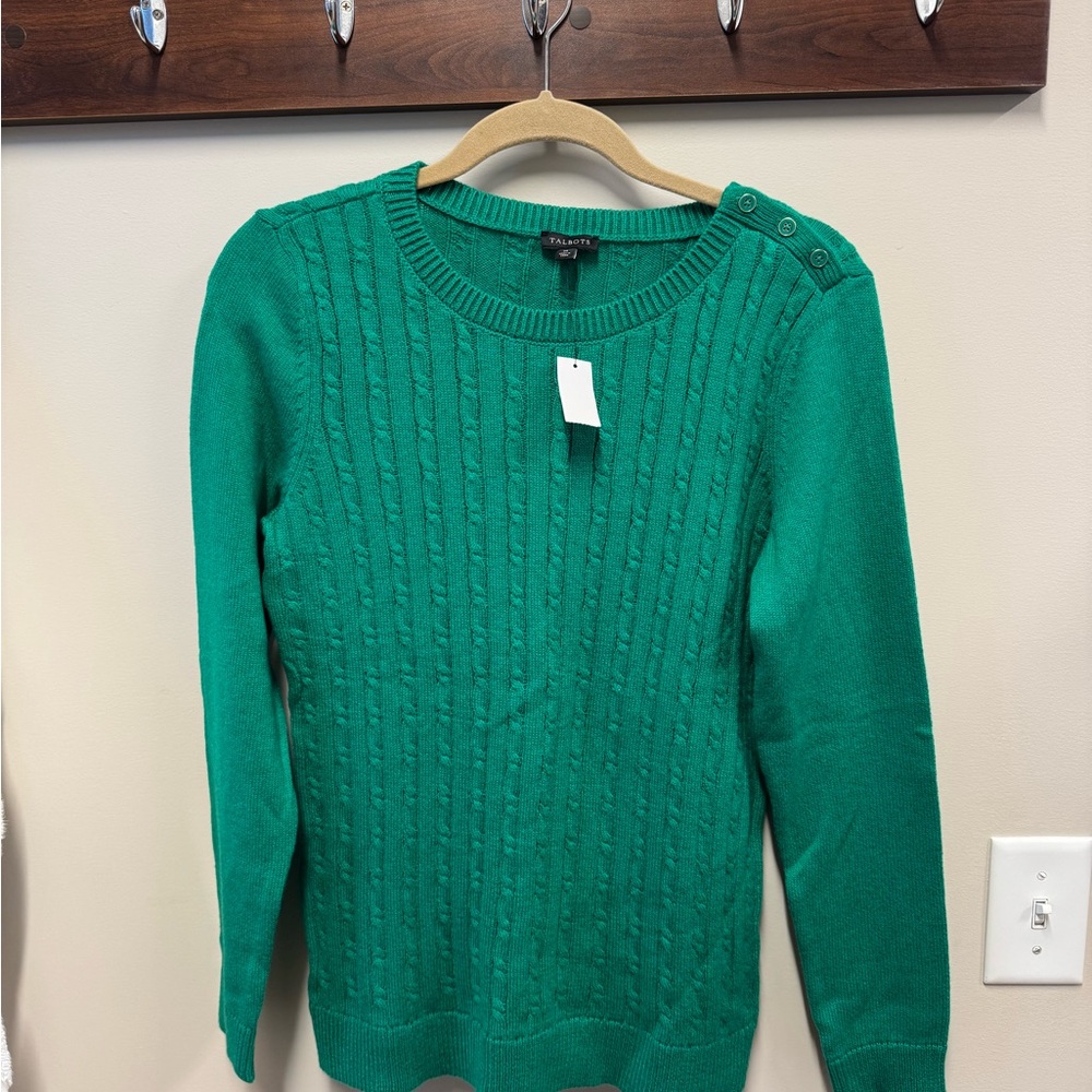 New with tags Talbots cable knit sweater